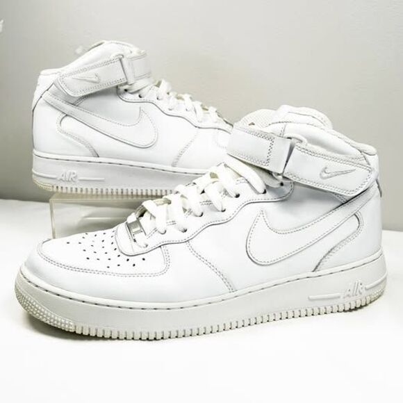 Nike Air Force 1 Mid ‘07 – All White – Men’s Size (11) - Picture 2 of 8